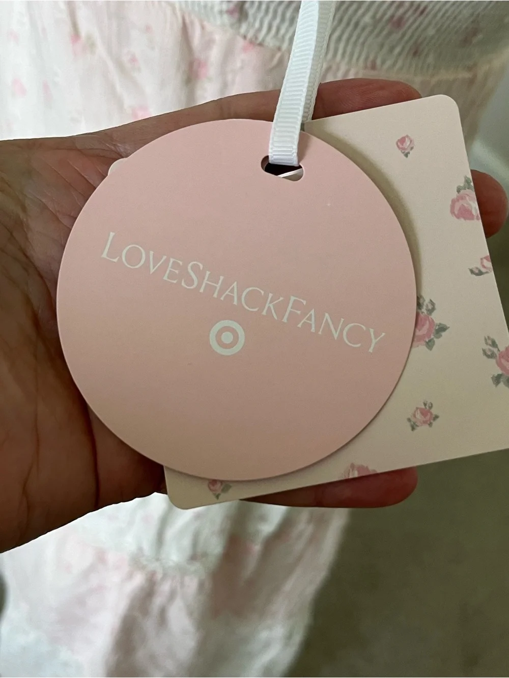 NWT Target x LoveShackFancy 💖🌸Collab Pale Pink and White Floral Dress Size 12